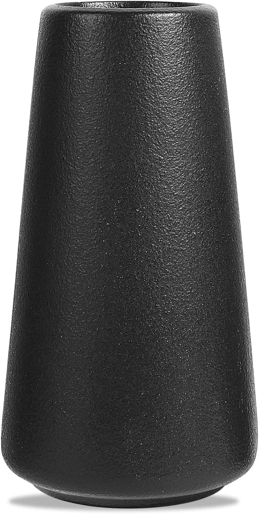 Vzmiza Schwarze Keramik Vase – Handgefertigt für Pampasgras & Moderne Heimdekoration